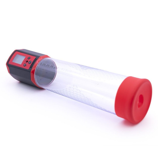 Автоматична вакуумна помпа з LED-табло, червона Man Powerup Passion Pump LED Red