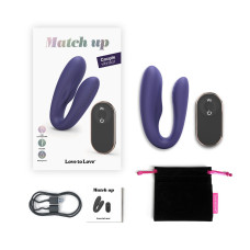 Вібратор для пар з пультом ДК Love To Love Match Up Midnight Indigo