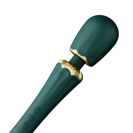 Вибромассажер с насадками, бирюзовый Zalo Kyro Wand Turquoise Green