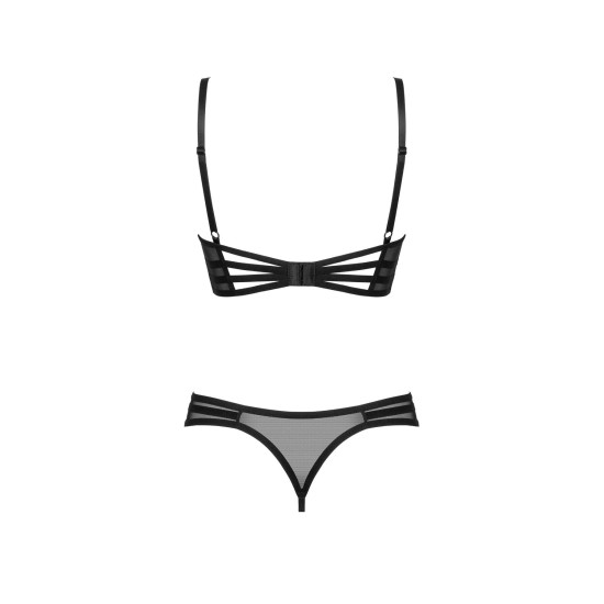 Комплект з відкритим доступом Obsessive Roxelia 2-Pcs Crotchless Set, M/L