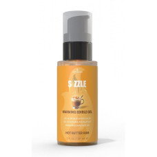Съедобный согревающий массажный гель со вкусом сливочного рома Sensuva Sizzle Lips Butter Rum, 59 ml