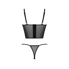 Комплект, чорний Passion KERRIA SET black, S/M