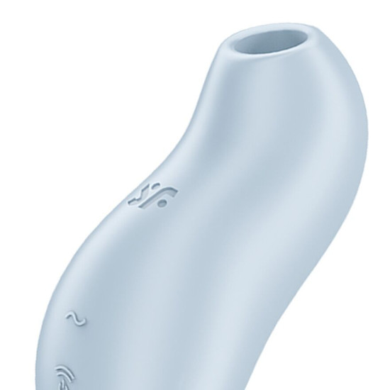 Вакуумный клиторальный стимулятор с вибрацией, синий Satisfyer Pocket Pro 1 Blue