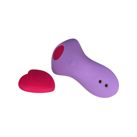 Вібратор у трусики на магніті, пульт ДК, фіолетовий FairyGasm HeartGem Violet