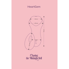 Вібратор у трусики на магніті, пульт ДК, фіолетовий FairyGasm HeartGem Violet