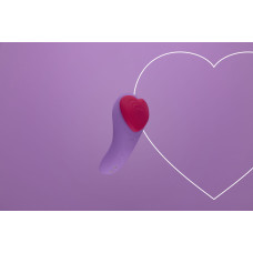 Вібратор у трусики на магніті, пульт ДК, фіолетовий FairyGasm HeartGem Violet