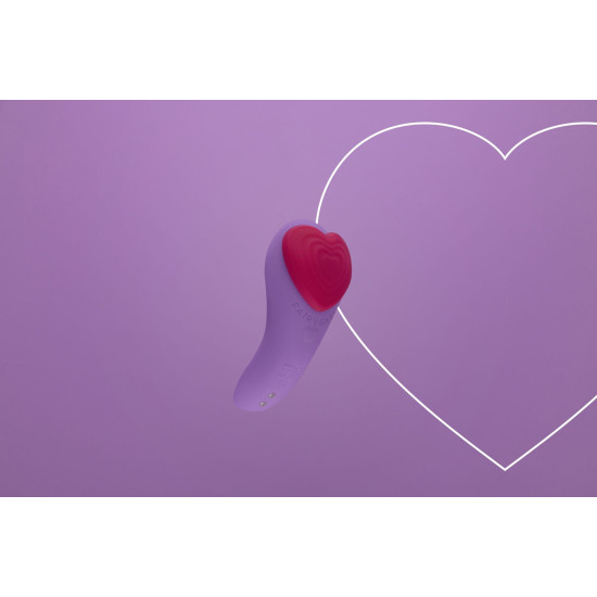 Вібратор у трусики на магніті, пульт ДК, фіолетовий FairyGasm HeartGem Violet