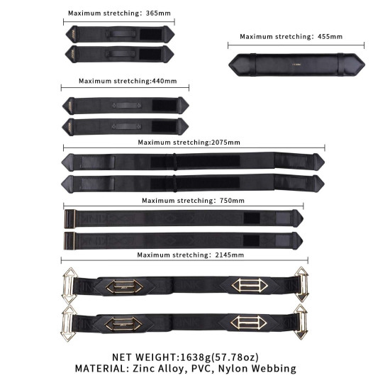 Фиксатор рук и ног для кровати Lockink BDSM Adjustable Bed Restraint Kit
