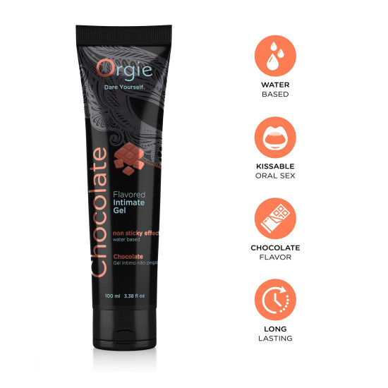 Шоколадний лубрикант на водній основі Orgie Lube Tube Chocolate, 100 ml