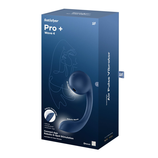 Стимулятор точки G + вакуумный стимулятор клитора Satisfyer Pro+ Wave 4 Connect App