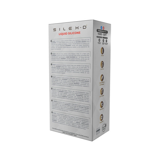 Фаллоимитатор из жидкого силикона, подходит для Apollo S и L, телесный Silexd Flesh Model 2 Liquid Silicone, 8 inch