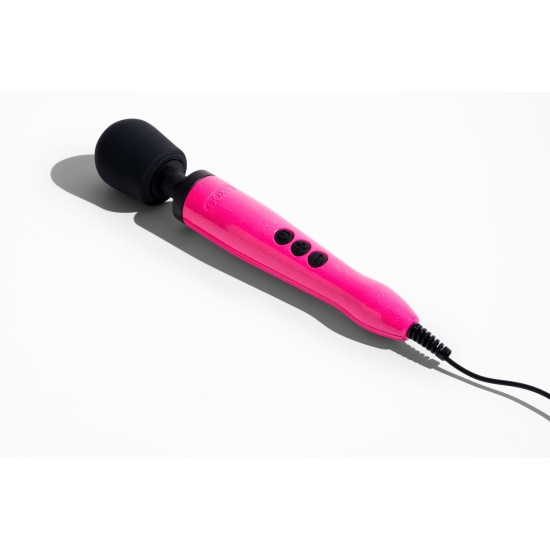 Вибромассажер, металлический корпус, очень мощный, питание 220 В Doxy Die Cast Massager Hot Pink
