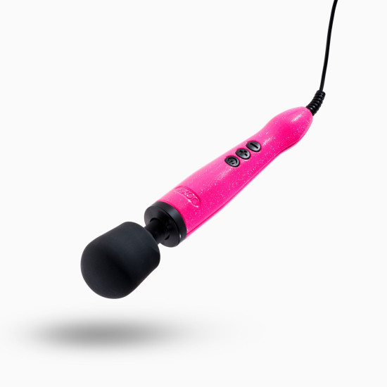 Вибромассажер, металлический корпус, очень мощный, питание 220 В Doxy Die Cast Massager Hot Pink