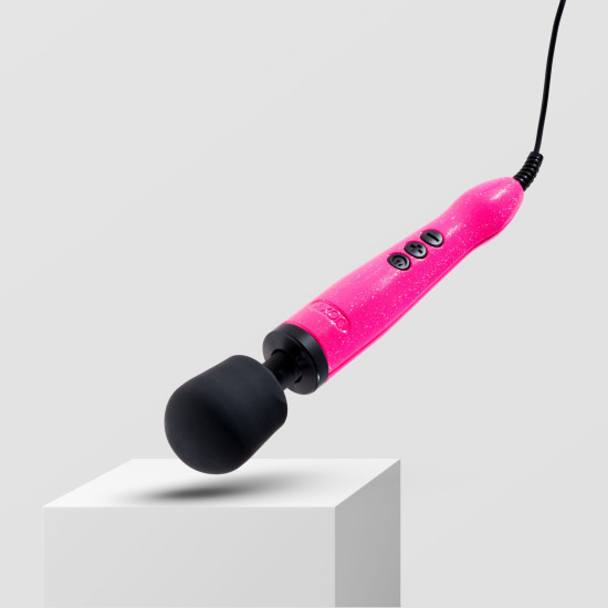 Вибромассажер, металлический корпус, очень мощный, питание 220 В Doxy Die Cast Massager Hot Pink