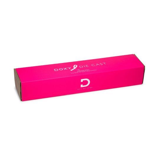 Вибромассажер, металлический корпус, очень мощный, питание 220 В Doxy Die Cast Massager Hot Pink