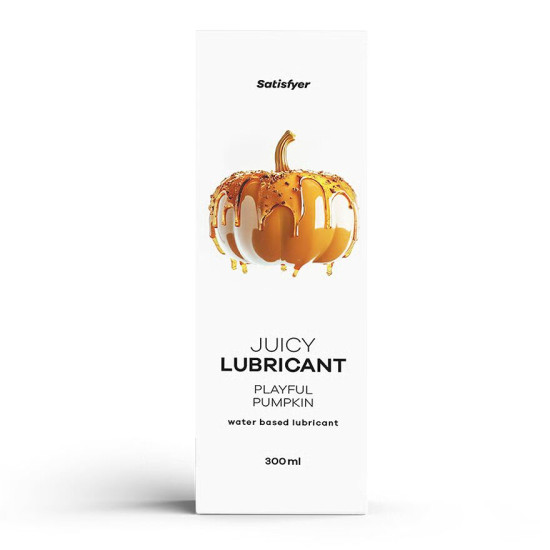 Лубрикант на водной основе со вкусом тыквы Satisfyer Juicy Lubricant Playful Pumpkin, 300 ml