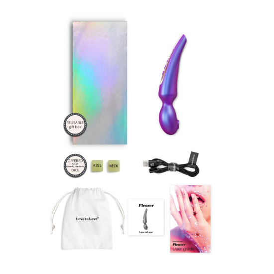 Вібромасажер, чорний перламутр Love To Love Pleaser Iridescent Night