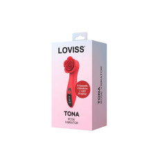Розкішний вібратор для клітора у вигляді троянди, 9 режимів Loviss Tona Rose Vibrator
