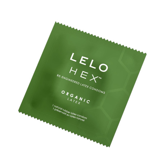 Тонкие и суперпрочные презервативы, 12 шт Lelo Hex Condoms Organic 12 Pack (мятая упаковка!!!)