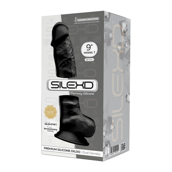 SilexD Tomas Black (MODEL 1 size 9in) - фаллоимитатор (мятая упаковка)