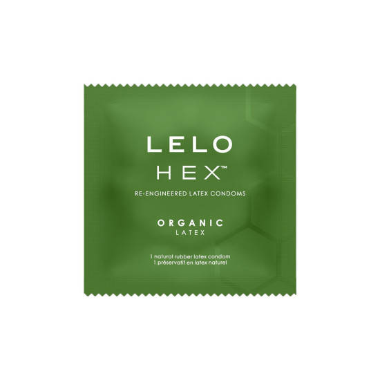 Тонкие и суперпрочные презервативы, 12 шт Lelo Hex Condoms Organic 12 Pack (мятая упаковка!!!)