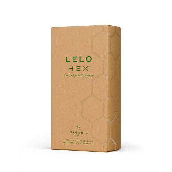 Тонкие и суперпрочные презервативы, 12 шт Lelo Hex Condoms Organic 12 Pack (мятая упаковка!!!)