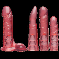 Набір для страпона (ремінь, насадка) пом'ята упаковка Doc Johnson Vac-U-Lock Crystal Jellies Set