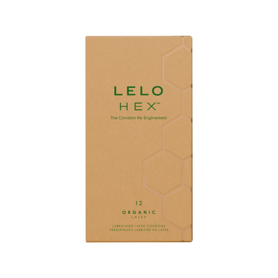 Тонкие и суперпрочные презервативы, 12 шт Lelo Hex Condoms Organic 12 Pack (мятая упаковка!!!)