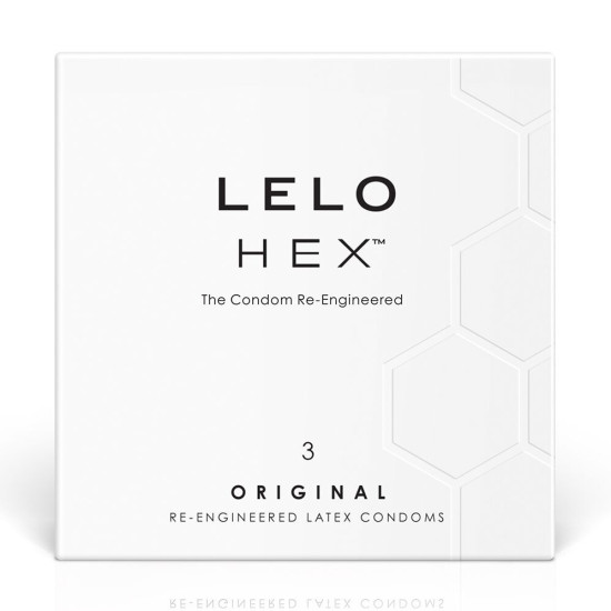Презервативи LELO HEX Condoms Original, 3 шт. (пом'ята упаковка)