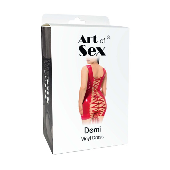 Лакована сукня на шнурівці, чорна Art of Sex Demi, XS-M