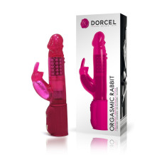 Вібратор-кролик рожевого кольору з перловим масажем Dorcel Orgasmic Rabbit Pink