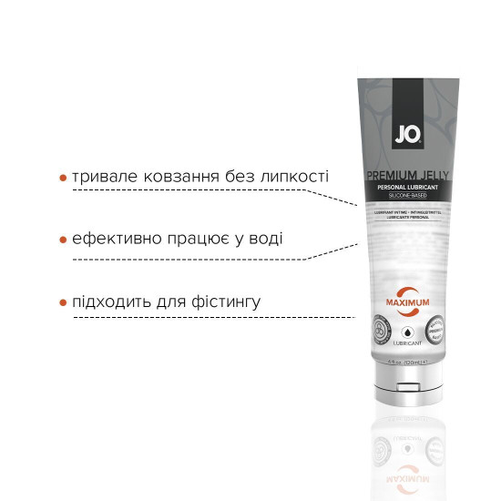 Распродажа!!! Лубрикант JO PREMIUM JELLY - MAXIMUM (120 мл) (срок 01.10.2023)