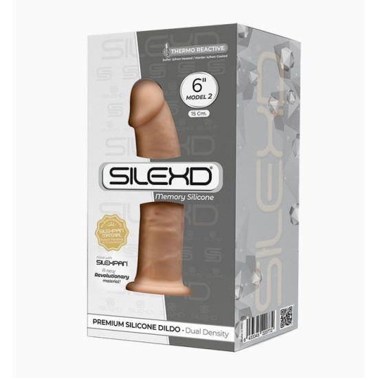Термореактивний фалоімітатор, довжина 15 см, діаметр 3,9 см - SilexD Robby Flesh Model 2 Size 6in