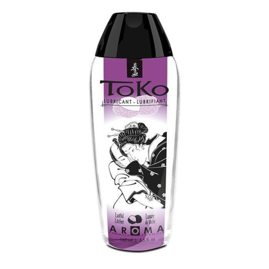 Съедобный лубрикант без сахара со вкусом личи на водной основе Shunga Toko AROMA Lustful Litchee, 165 ml