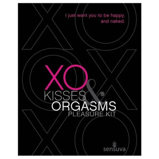 Подарочный набор (бальзам для губ с феромонами и жидкий вибратор) Sensuva XO Kisses & Orgasms