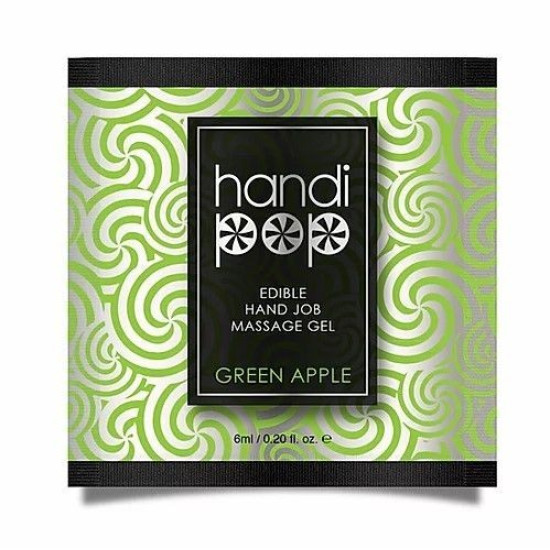 Пробник оральної змазки зі смаком яблука Sensuva Handipop Green Apple, 6 ml