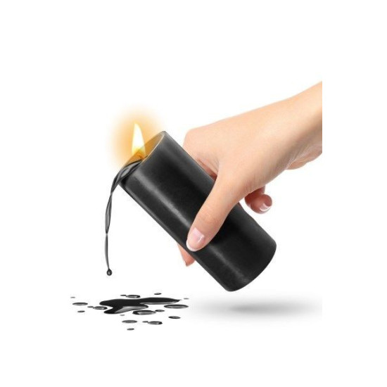 Низькотемпературна свічка для сексу і БДСМ, чорна Fetish Tentation Candle Black SM
