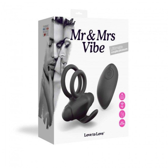 Эрекционное виброкольцо с дистанционным управлением Love To Love Mr & Mrs VIBE