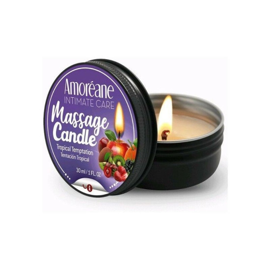 Массажная свеча с ароматом тропиков Amoreane Tropical Temptation, 30 ml