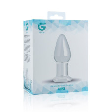 Скляна анальна пробка, довжина 9,9 см, діаметр 3,9 см, прозора Gildo Glass Buttplug No. 24