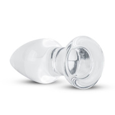 Скляна анальна пробка, довжина 9,9 см, діаметр 3,9 см, прозора Gildo Glass Buttplug No. 24