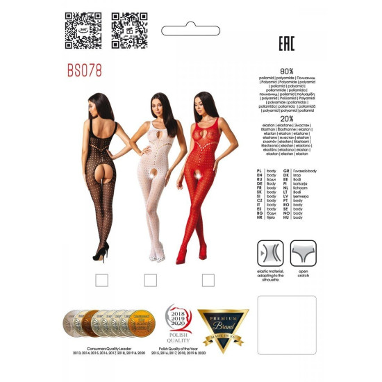 Бодистокинг, чёрный Passion BS078 Black