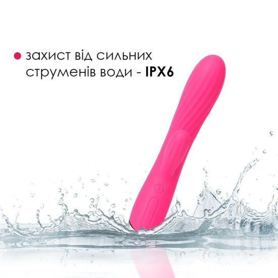 Інтелектуальний вібратор-кролик з підігрівом, червоний Svakom Angel Plum Red