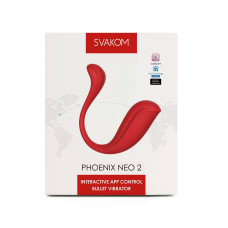 Інтерактивне віброяйце, червоне Svakom Phoenix Neo 2, Red