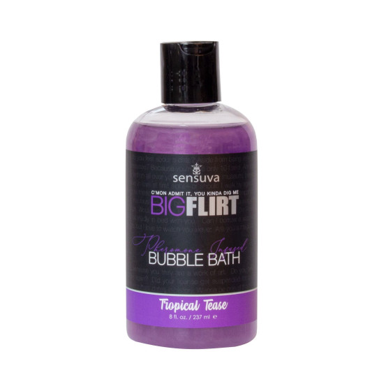 Пена для ванны с феромонами, аромат тропиков Big Flirt Pheromone Bubble Bath Sensuva - Tropical Tease, 237 ml