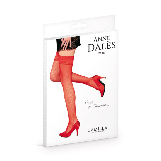 Червоні панчохи Anne De Ales CAMILLA T2 Red