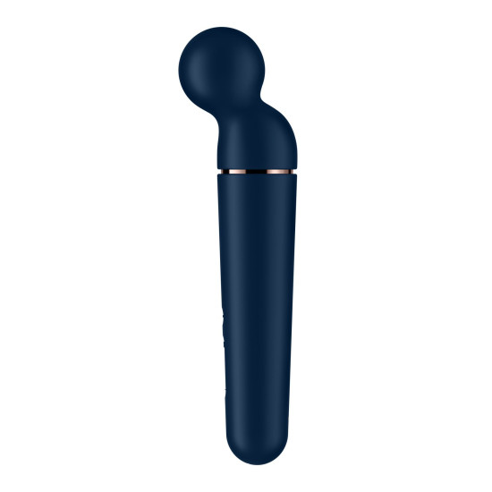 Мощный беспроводной вибромассажер, сине-золотой Satisfyer Planet Wand-er Blue/Rosegold