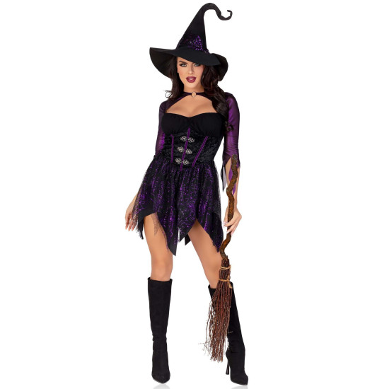 Костюм ведьмы (платье и шляпа) Leg Avenue Mystical Witch, S