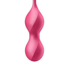 Вагінальні смарт-кульки з вібрацією, 86 г, пульт ДУ, червоні Satisfyer Love Birds 2 Connect App Red