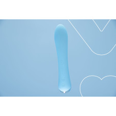 Вибратор с подогревом до 42 °C, синий FairyGasm WowGenie Blue